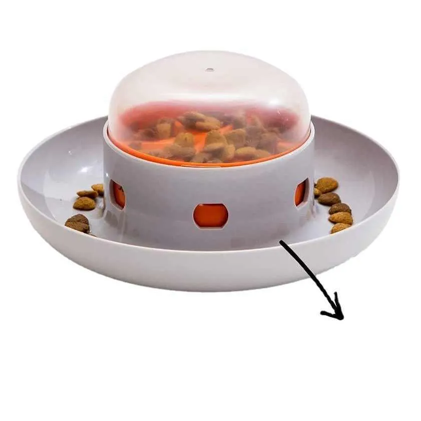 Dog press leakage food feeder automatic pet feeder plastic 20 cm for dogs and cats