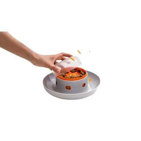 Dog press leakage food feeder automatic pet feeder plastic 20 cm for dogs and cats