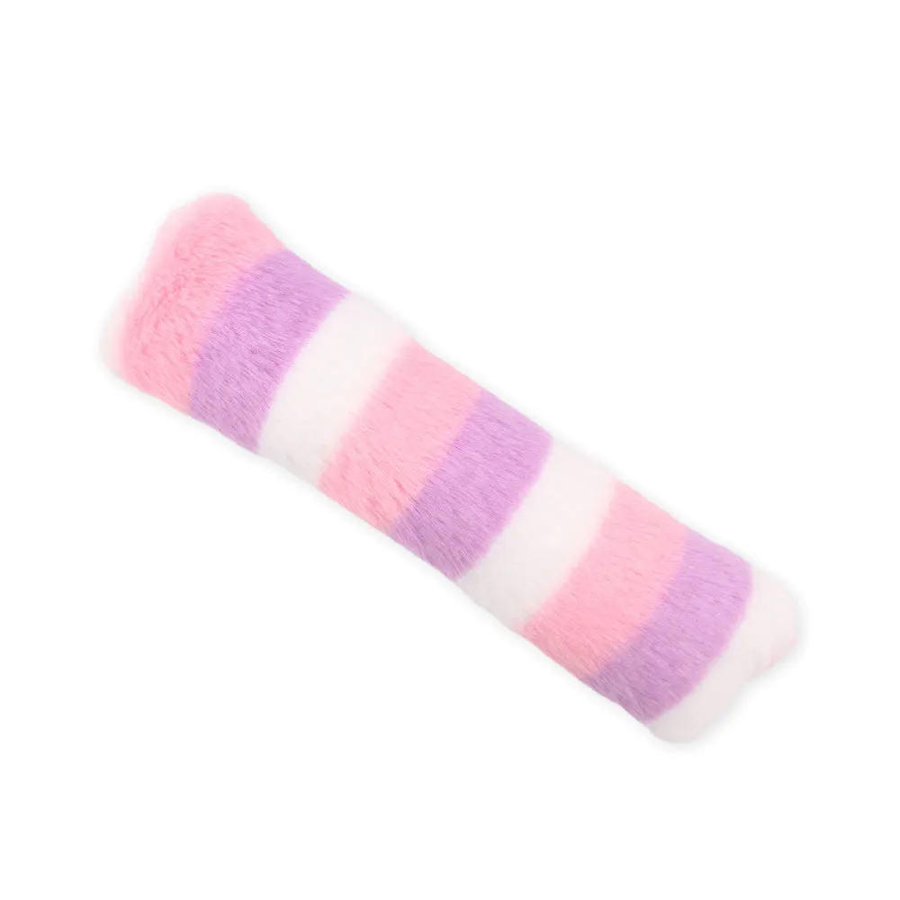 Interactive plush cat toy with crinkle sound and natural catnip filling in assorted colours