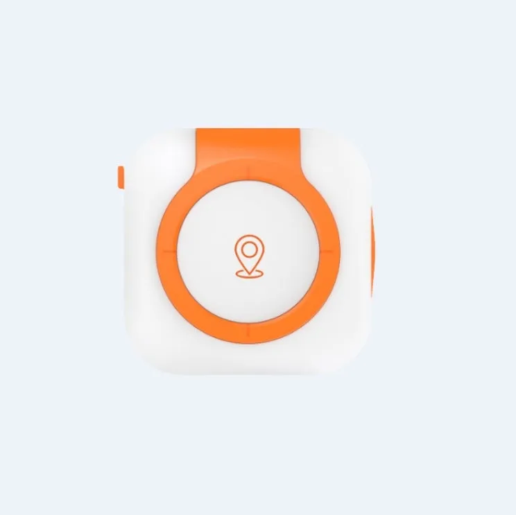 Pet GPS global locator health monitoring tracker ABS PC 40x15mm Black Orange