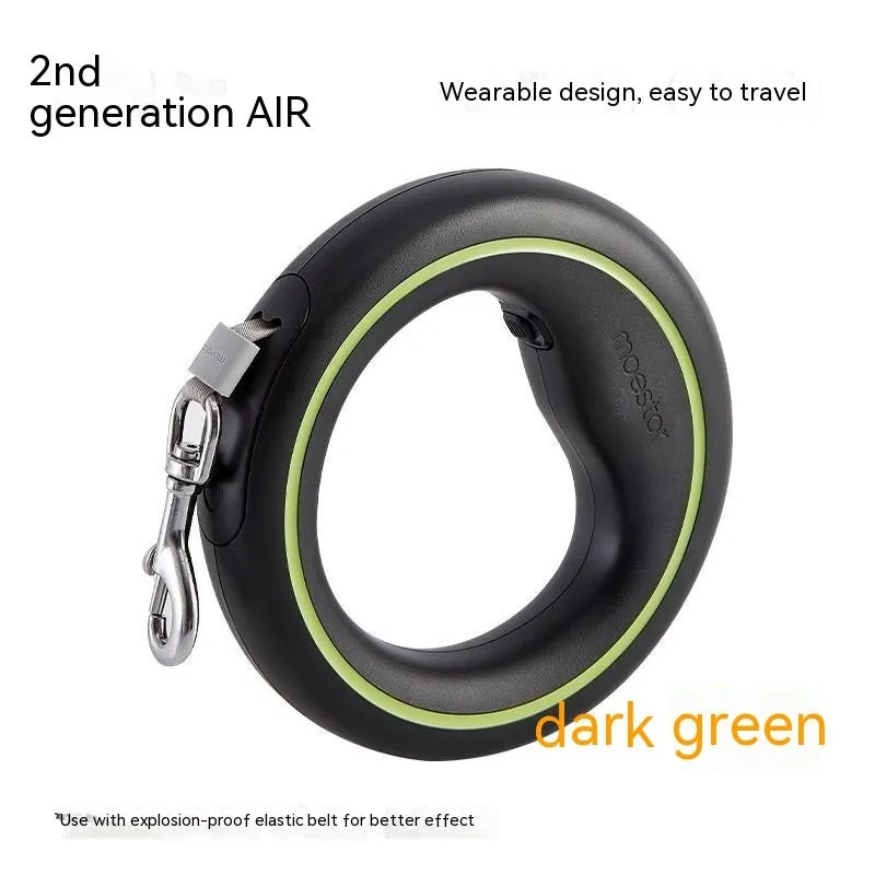 Cute Dog automatic retractable dog leash 3m acrylic handle hand holding rope, black and orange colour option