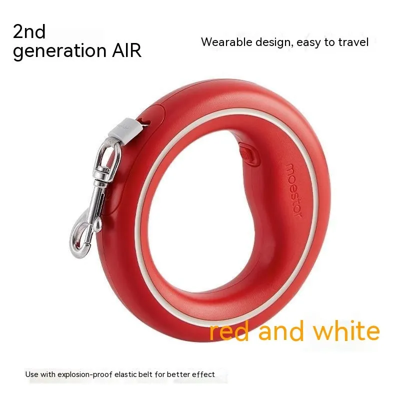 Cute Dog automatic retractable dog leash 3m acrylic handle hand holding rope, black and orange colour option