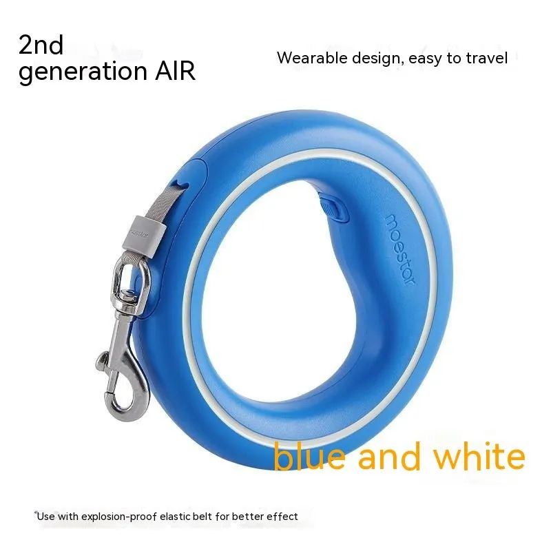 Cute Dog automatic retractable dog leash 3m acrylic handle hand holding rope, black and orange colour option