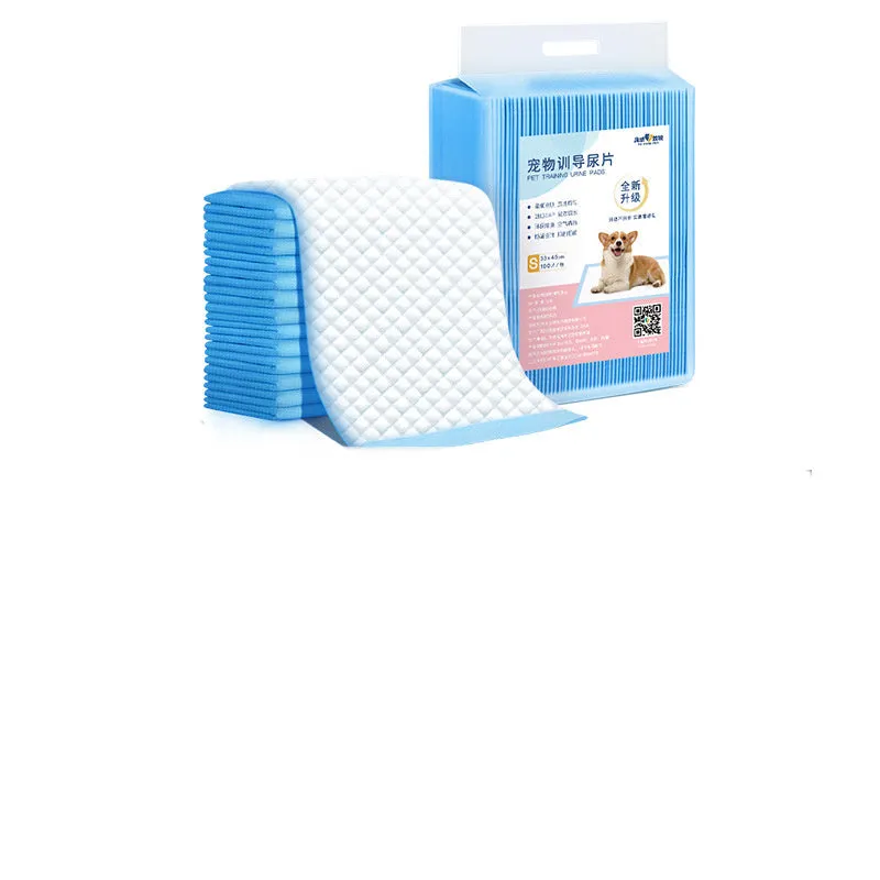 Pet dog diapers pads in non-woven fabric, available in S to XL sizes with deodorising bamboo charcoal option