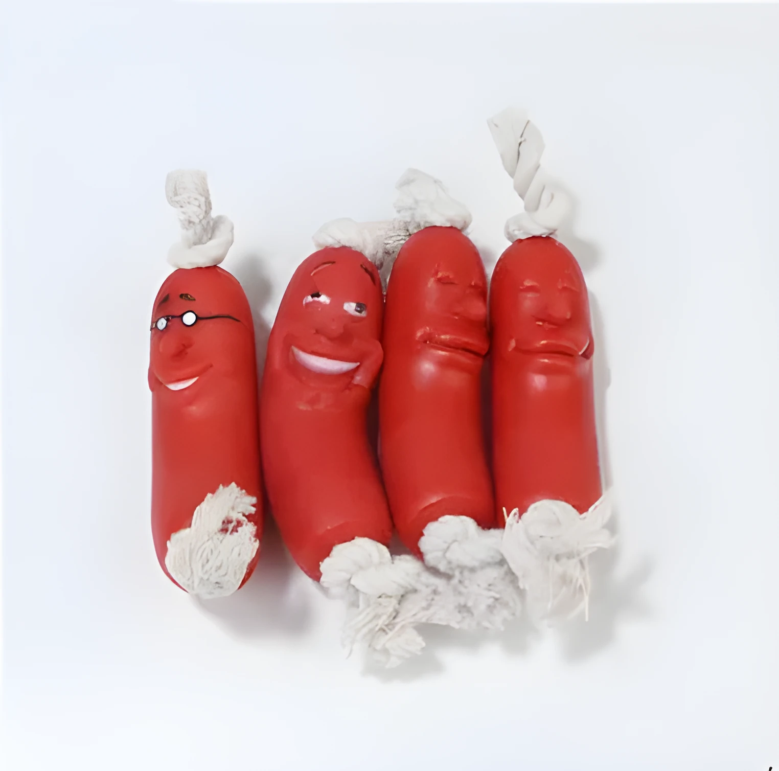Puppy Funny ham sausage silicone dog chew toy 11 cm interactive hot dog toy for large dogs