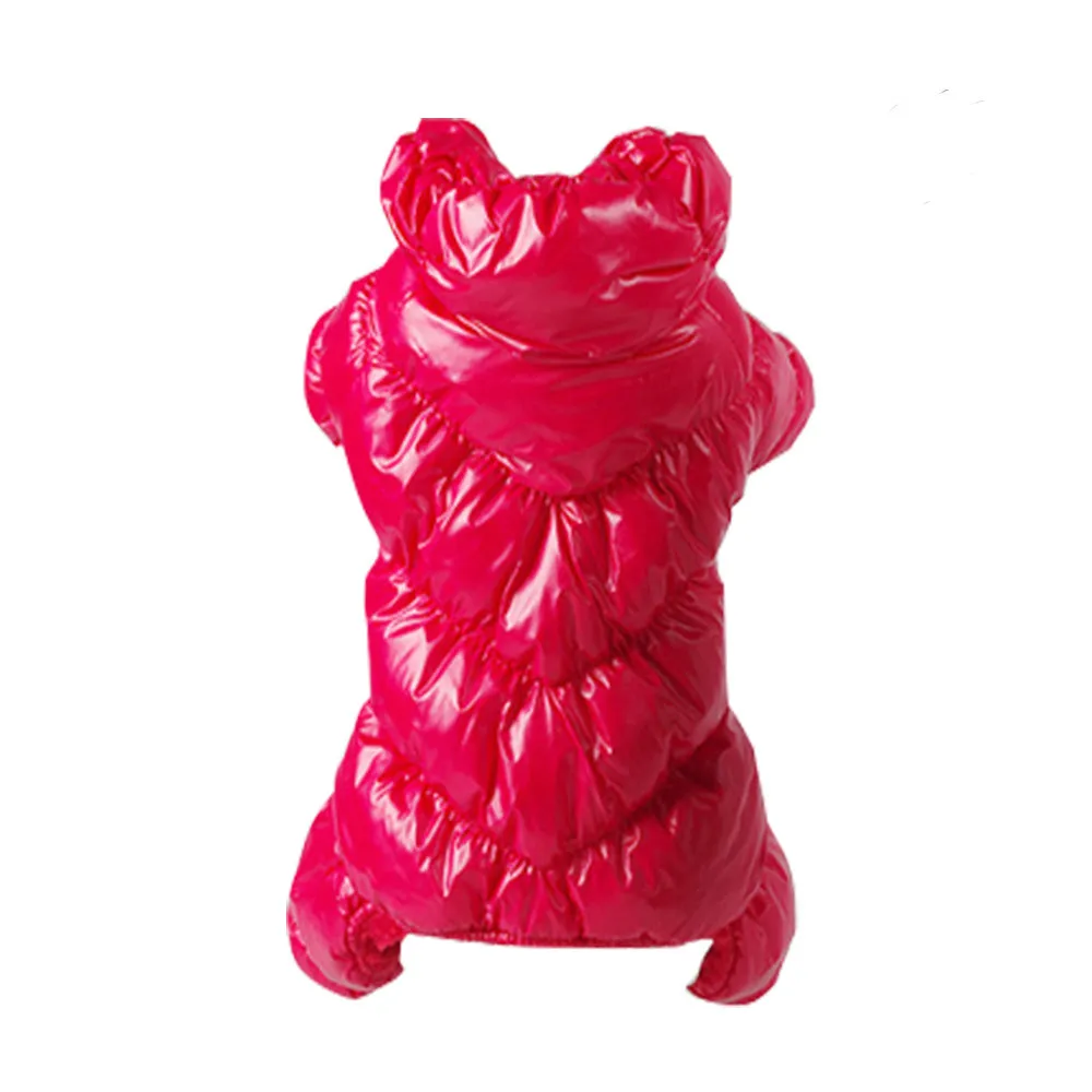 Pet down jacket cotton antibacterial dog coat in various colours for small to large breeds