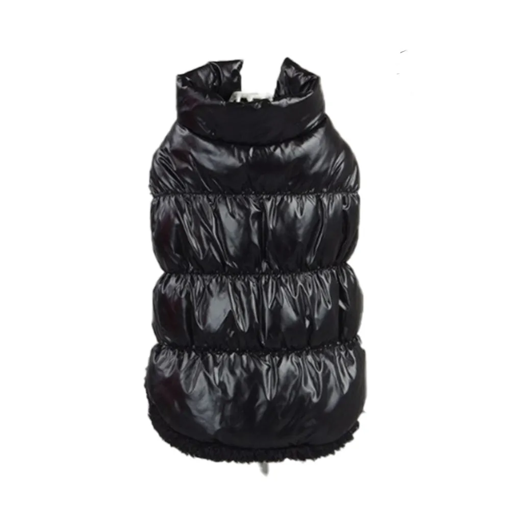 Pet down jacket cotton antibacterial dog coat in various colours for small to large breeds