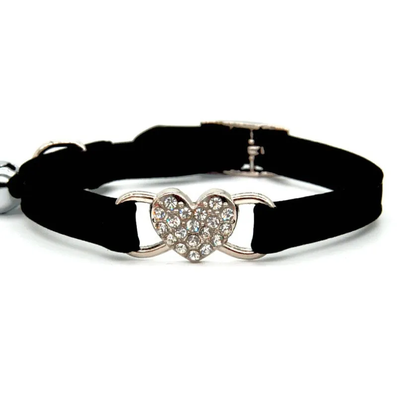 Cat collar with bell in sky blue, breakaway buckle, adjustable 21-26 cm