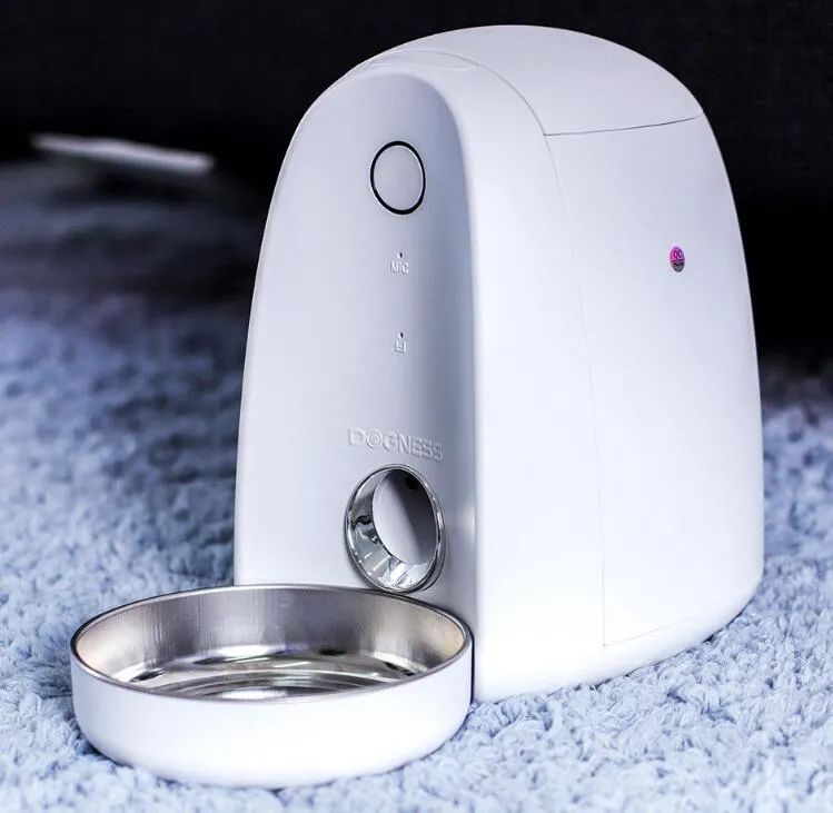 2L automatic WiFi smart pet feeder with stainless steel bowl for small dogs and cats