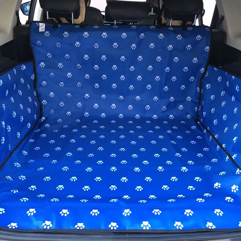 Footprint Dog Transporters waterproof car seat hammock protector with safety belt D1010, 130cm by 150cm by 55cm, rear double seat pet cover