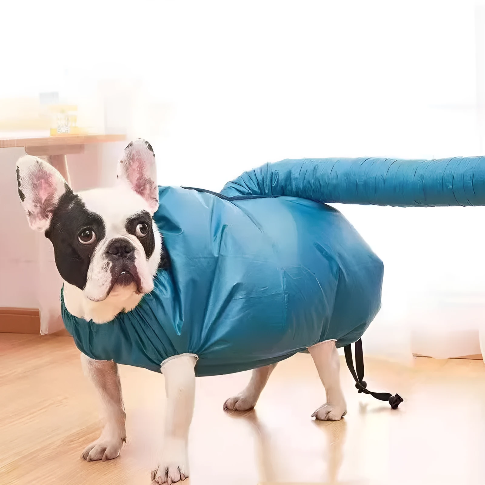 Blue high-density Oxford cloth pet bath drying bag for dogs and cats