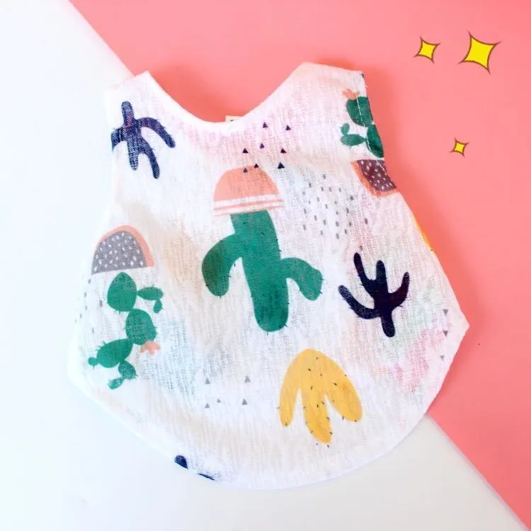 Pet supplies casual acrylic vest shirt in Cactus pattern for dogs and cats