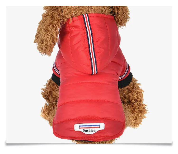 Grey cotton autumn dog clothes for small to large pets with back length 19-39 cm