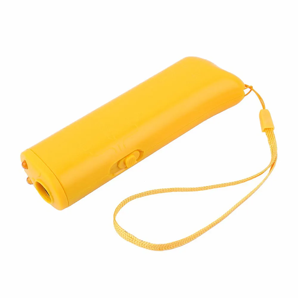 Ultrasonic dog repeller 3 in 1 training device with flashlight and ABS body