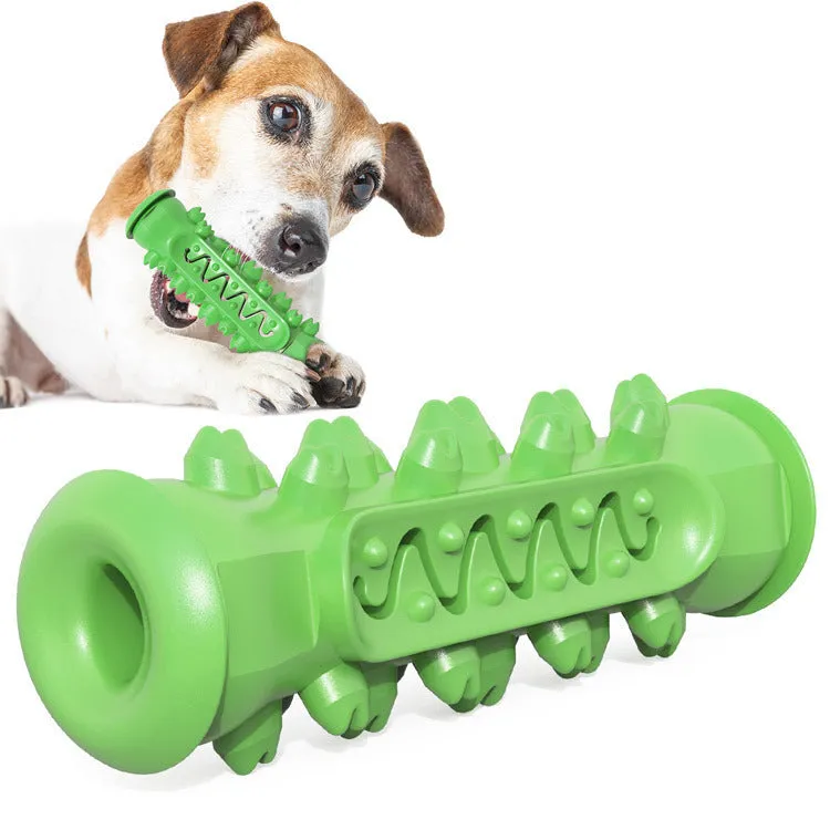 Pet chew-resistant teeth cleaning stick with nylon and TPR construction, blue colour, designed for dog dental tartar removal
