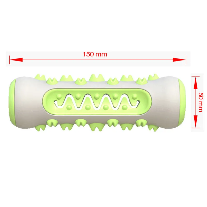 Pet chew-resistant teeth cleaning stick with nylon and TPR construction, blue colour, designed for dog dental tartar removal