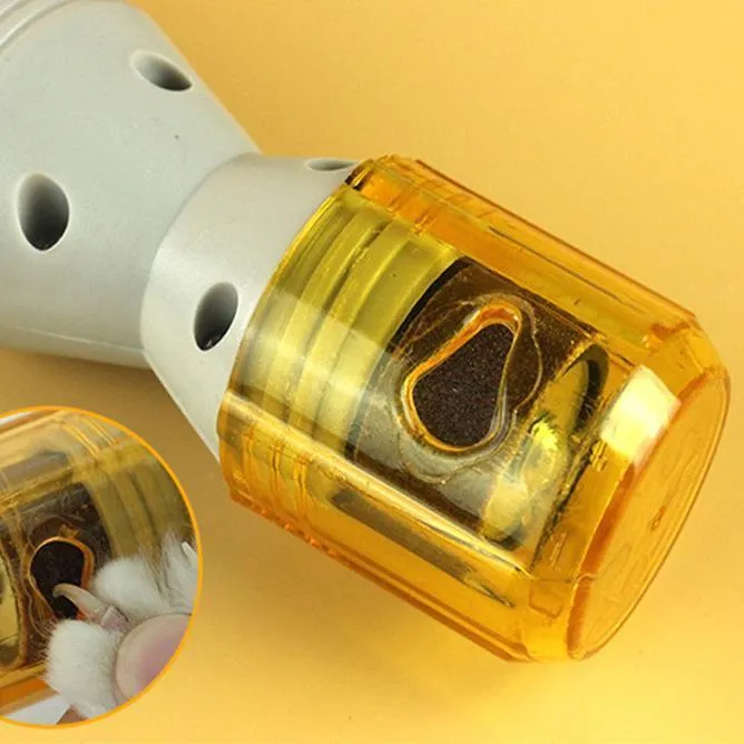Grey plastic electric nail grinder for cats and dogs with On/Off switch
