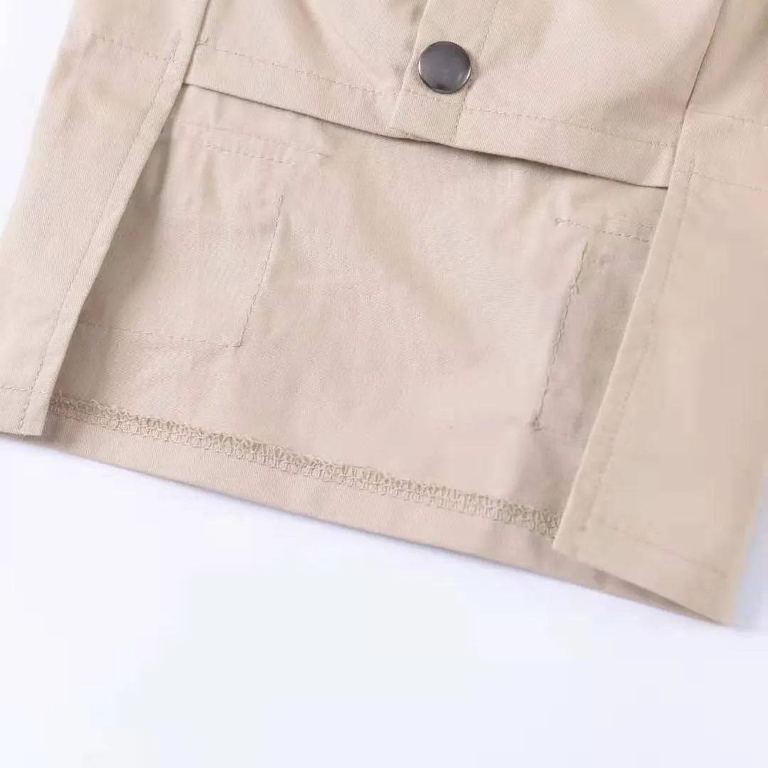 Hooded pure cotton dog sweater with Snowflake pattern in Khaki colour for small dogs