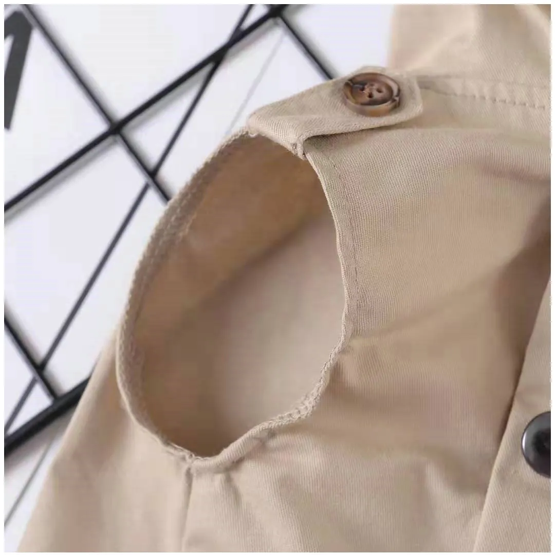Hooded pure cotton dog sweater with Snowflake pattern in Khaki colour for small dogs