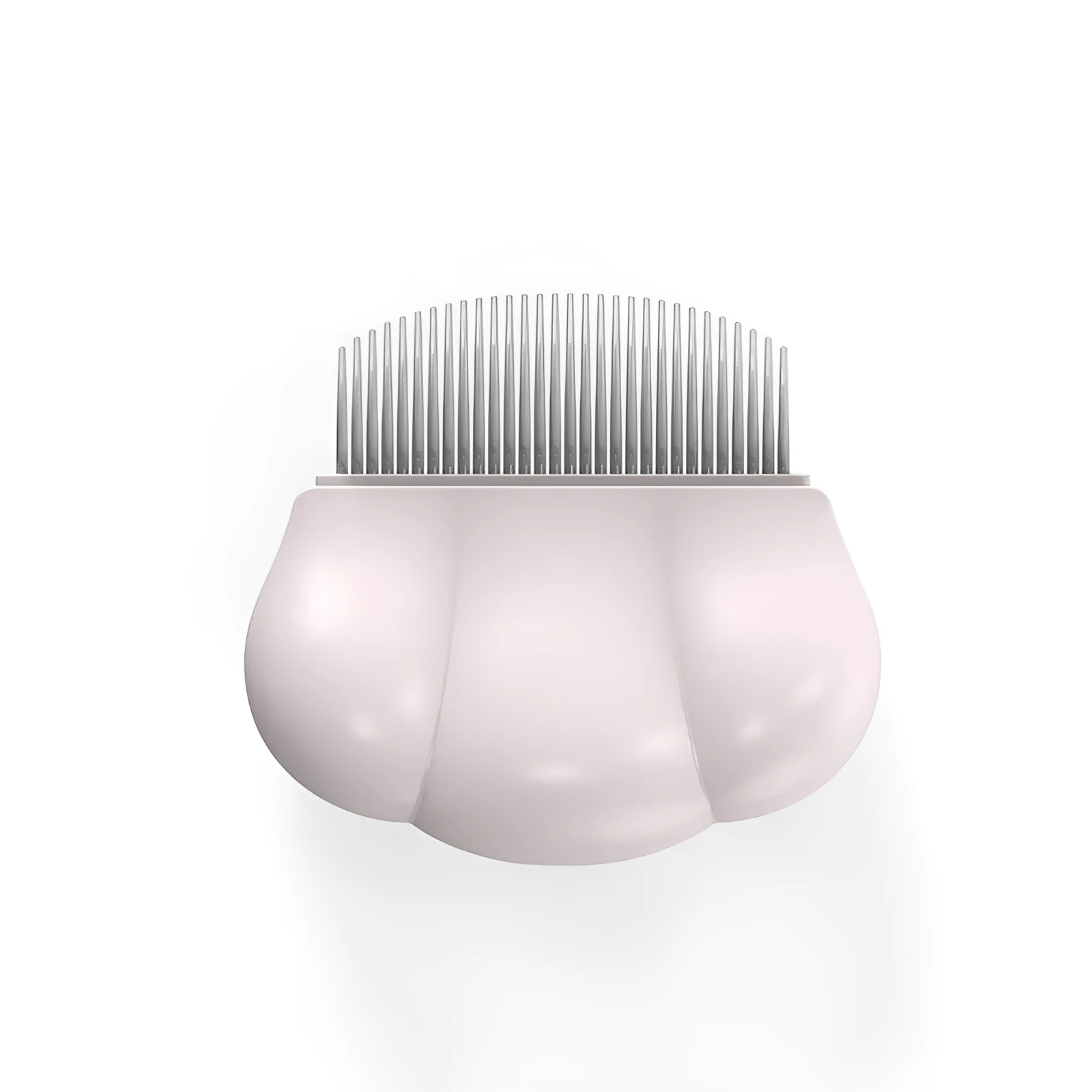 Paw Soft deshedding brush for pets in blue, pink, or white on a white background.