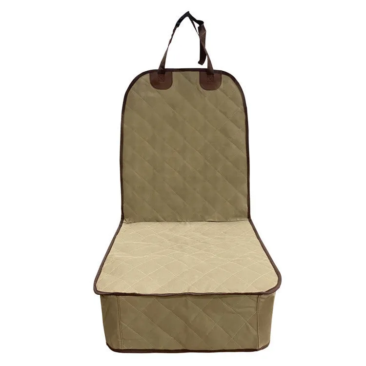 Pet car front seat cover protector in 600D Oxford cloth with PVC coating, 52x102cm