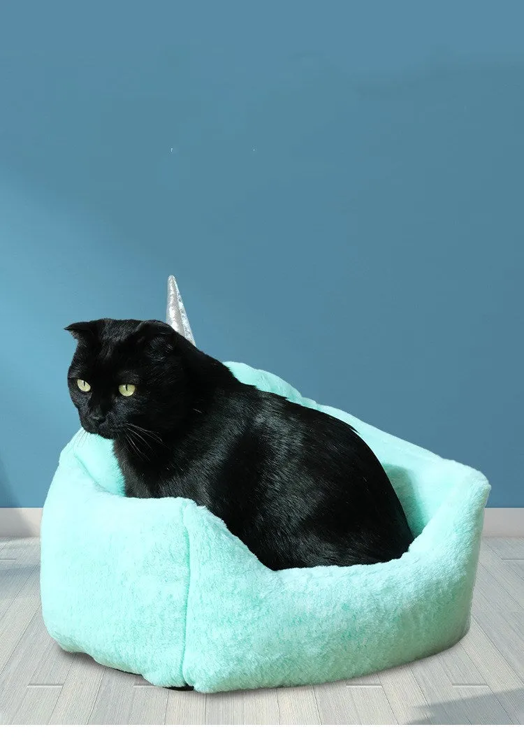 Multifunctional cloth dog bed mat for small medium dogs in grey, with size S (50x45x25 cm)