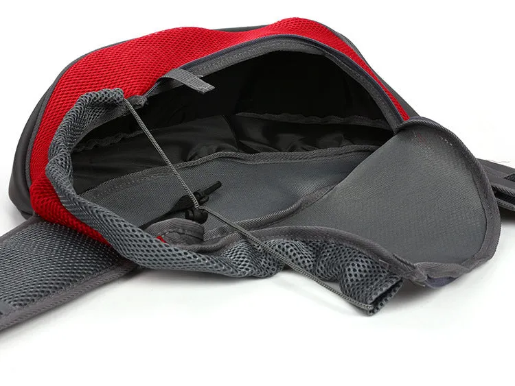 Small dog cat travel bag breathable mesh pet shoulder bag in blue for pets up to 6 kg