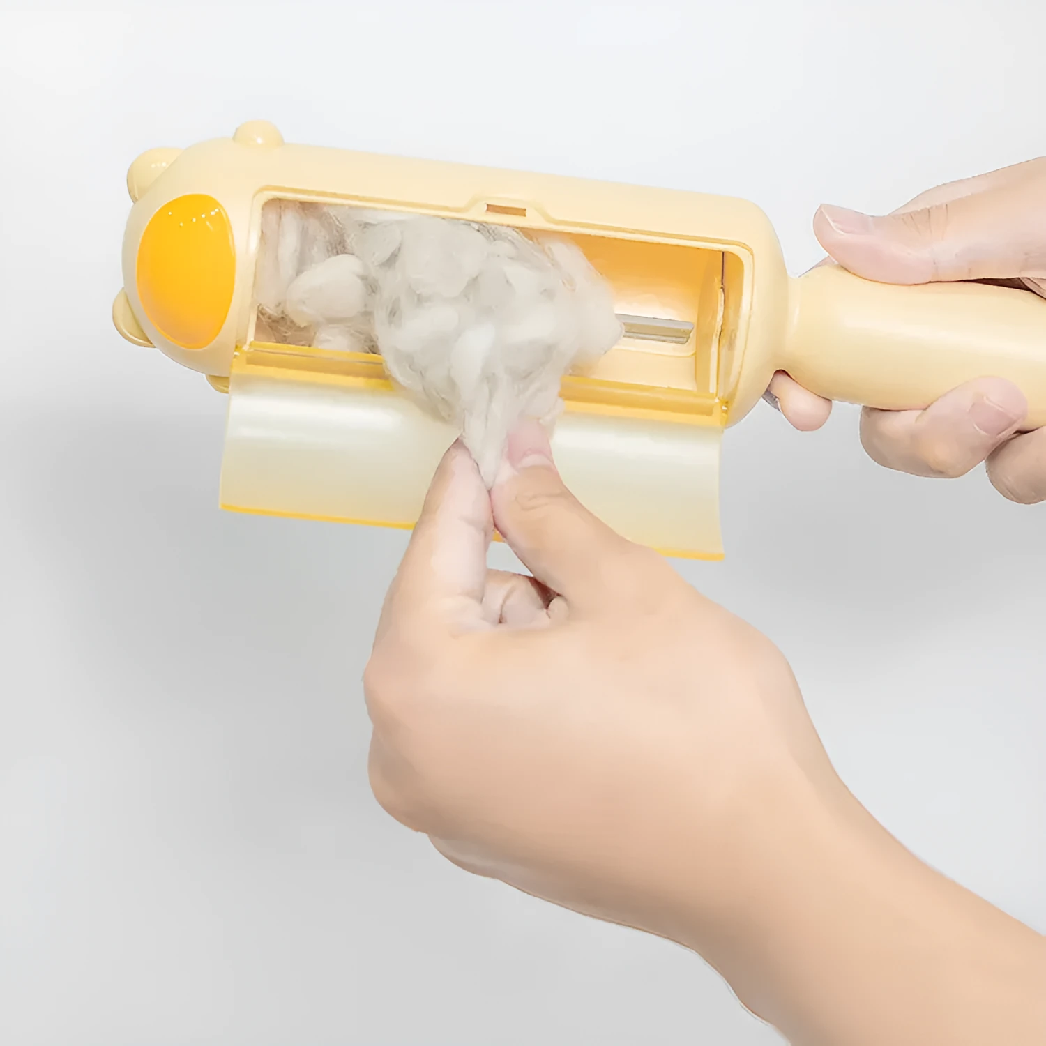 Pet hair brush sofa roller in blue, ABS material, 63.5 x 61 x 244mm, lint remover for sofas and carpets