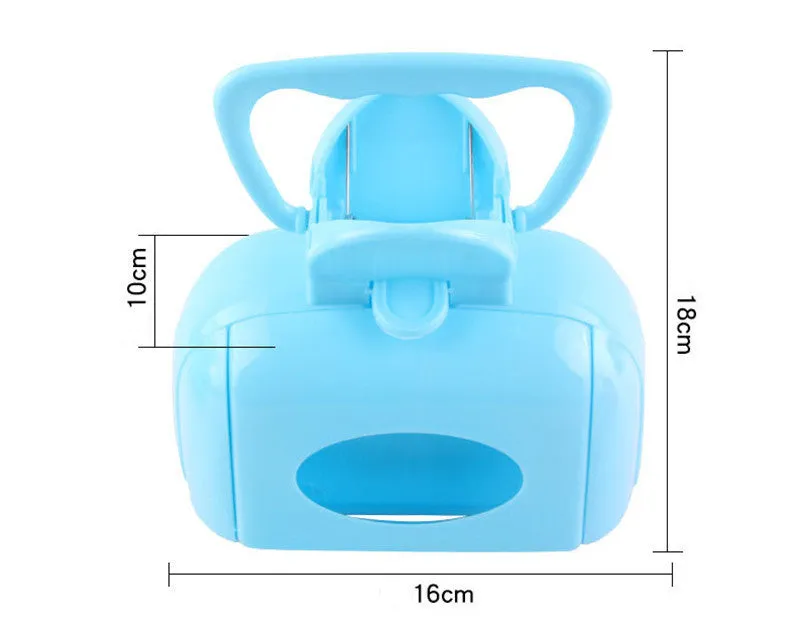 Pet toilet cleaning supplies made of PP polypropylene material in blue colour