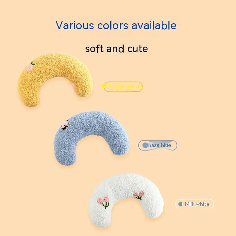 Cotton moon pillow for small dogs and cats in light yellow, white and blue colours