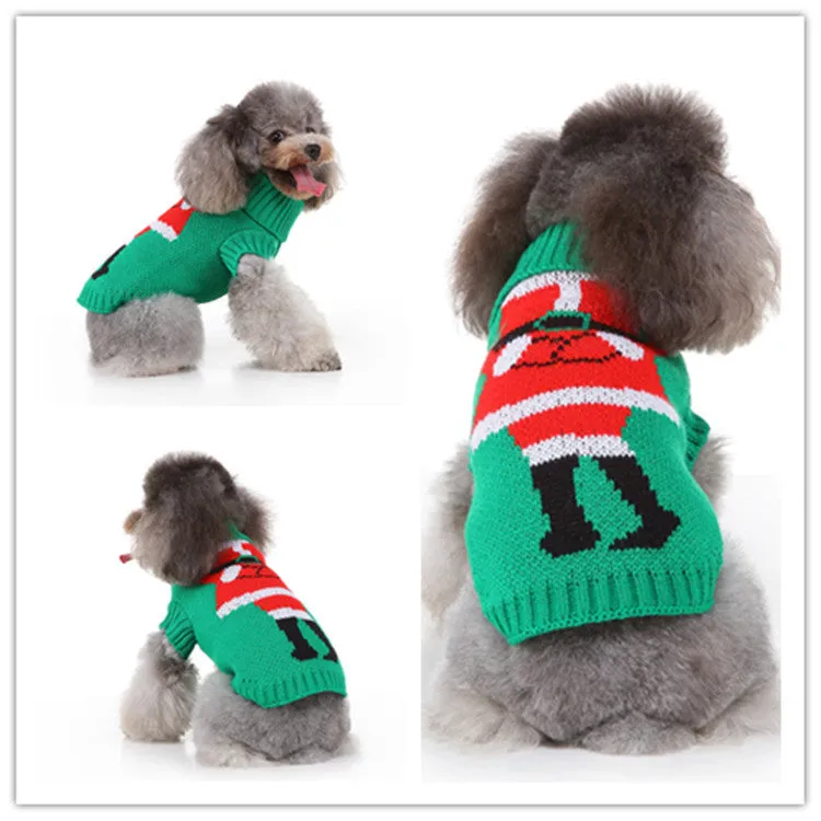 Polyester casual dog sweater in MYD94 red colour on a white background