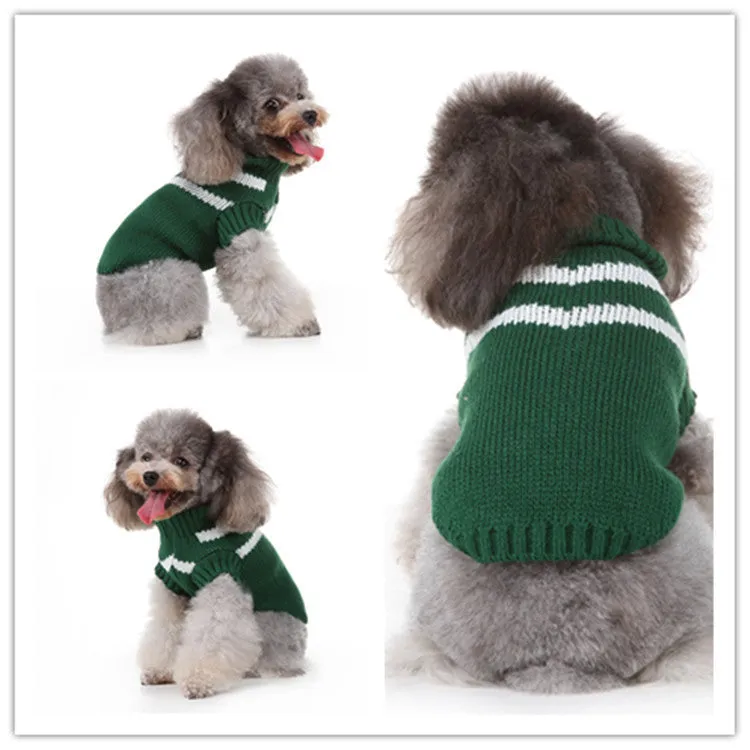 Polyester casual dog sweater in MYD94 red colour on a white background