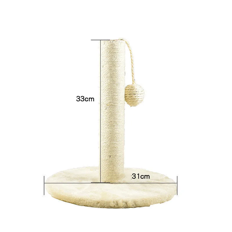 Solid wood cat climbing frame with integrated litter tree grab in grey colour option, plain design