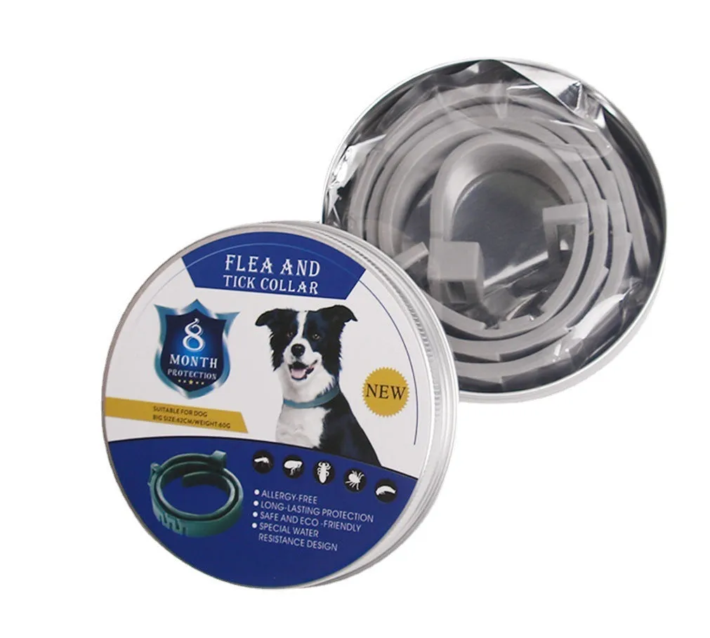 Anti-lice flea tick deworming collar for cats and dogs in TPR material, purple colour option