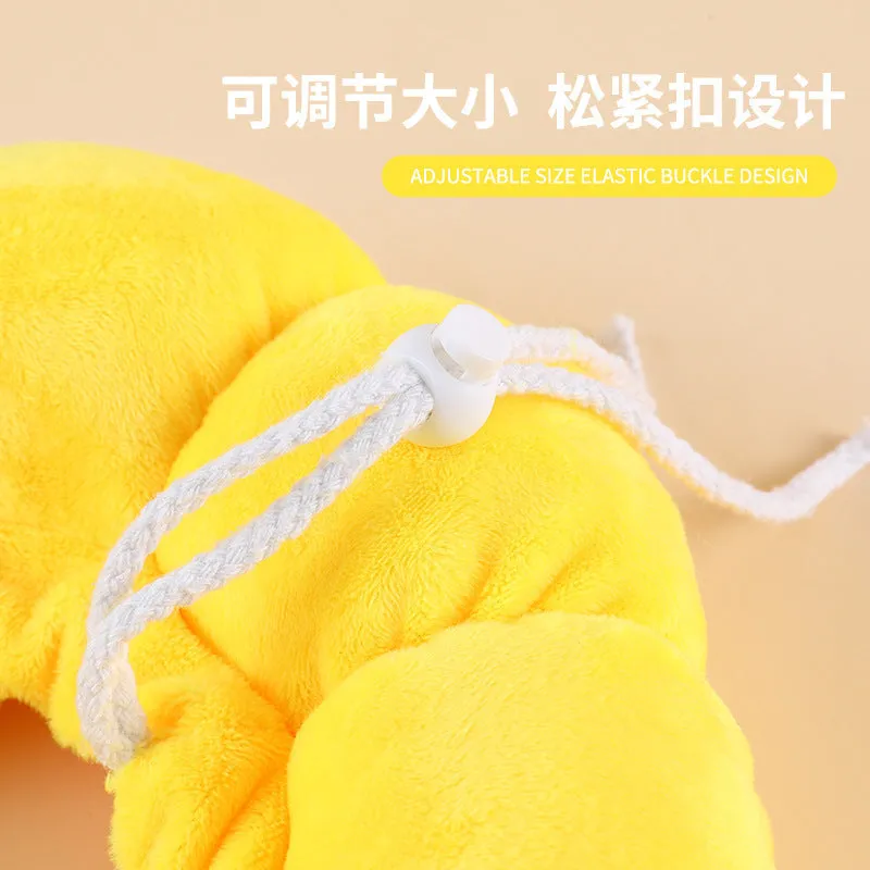 Cute sunflower shaped pet recovery collar for cats and small dogs, soft cotton, adjustable size