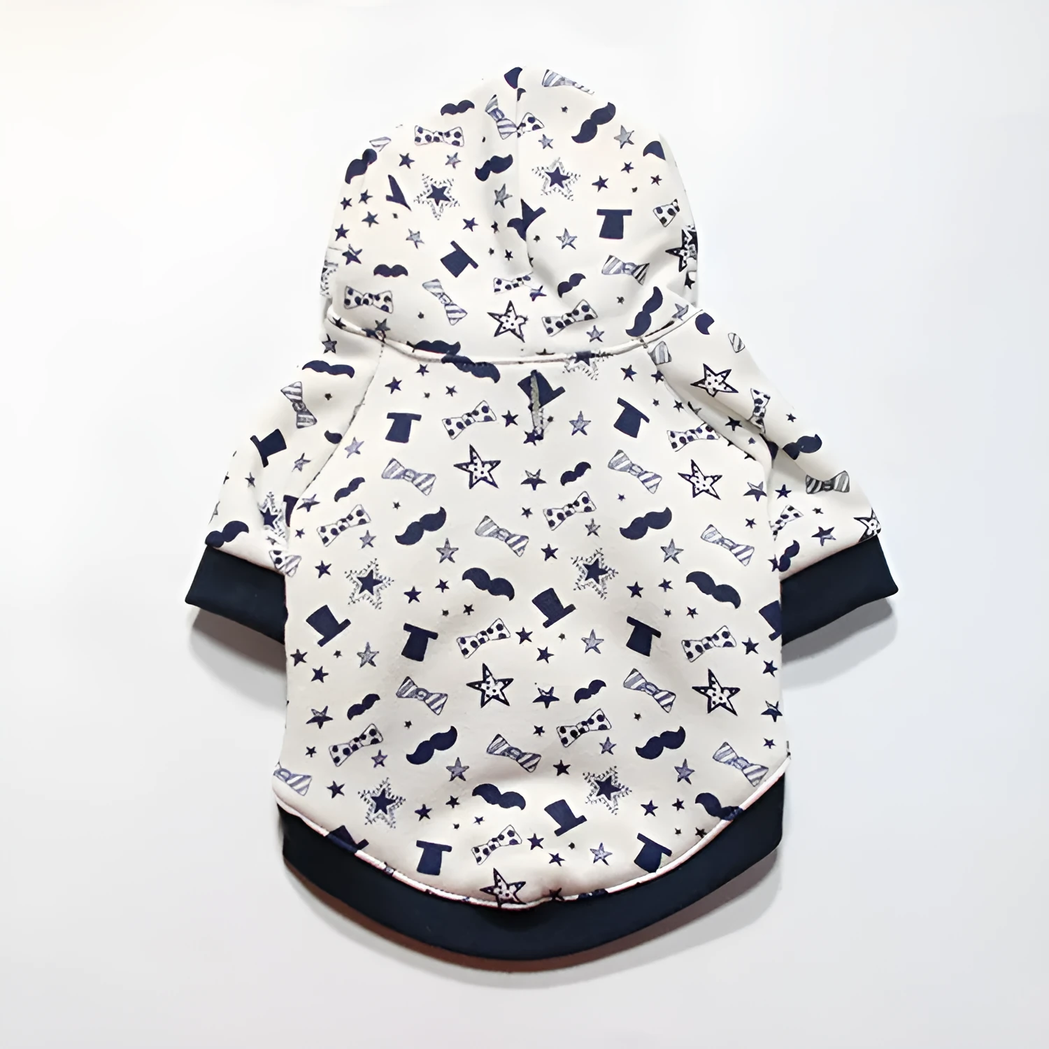 Casual polyester dog clothes in houndstooth pattern for small breeds like Pug, spring summer style