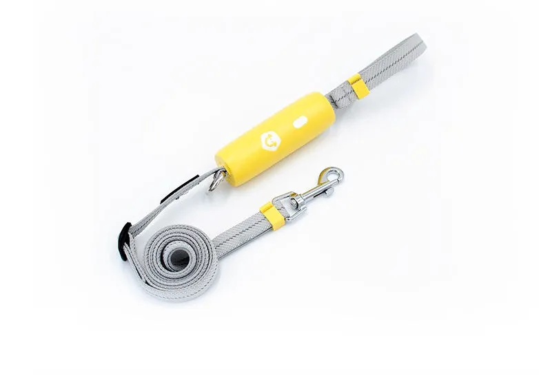 LIUTA adjustable elastic dog leash with reflective strip, ABS handle, and lock button for small medium dogs