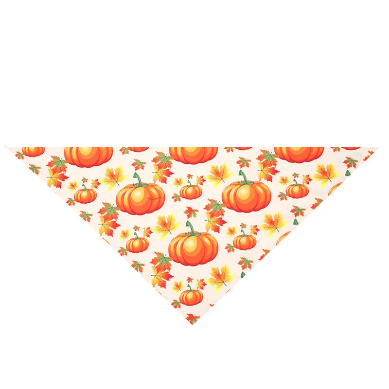 Turkey Thanksgiving pet saliva cloth bandana neck scarf for dogs and cats 48x48x70cm