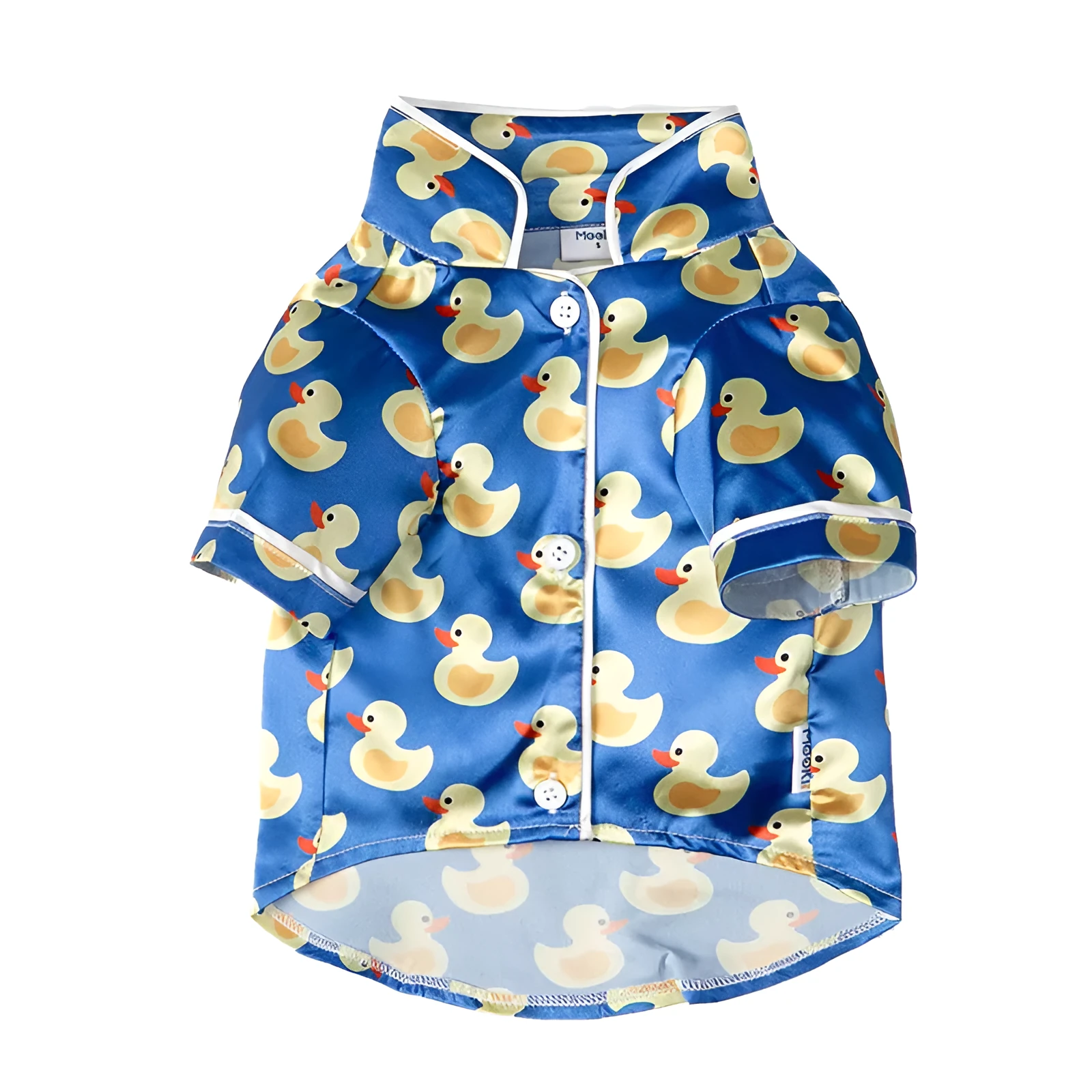 Blue polyester pet clothes for dogs and cats with casual style for autumn winter use