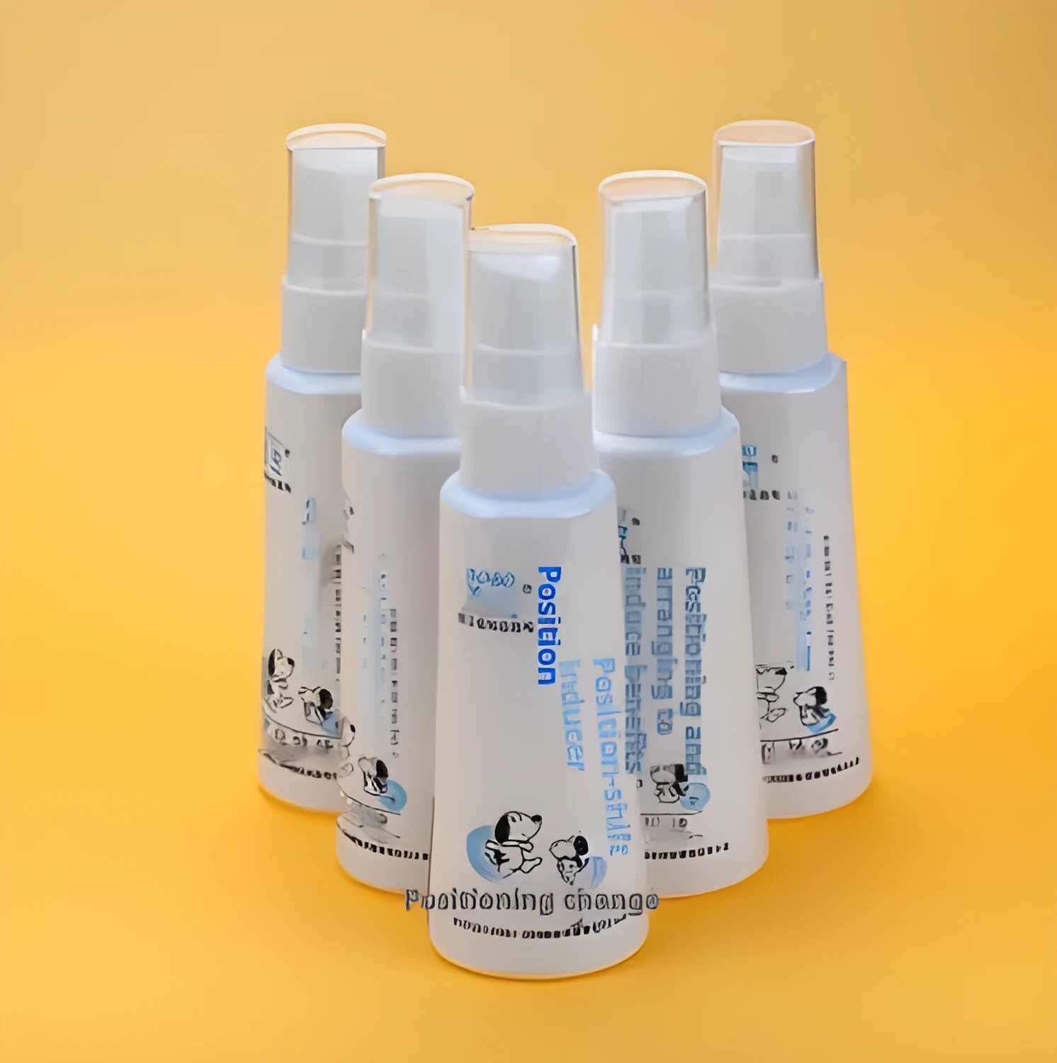 Pet positioning defecation inducer spray 60ml bottle for dog and cat toilet training