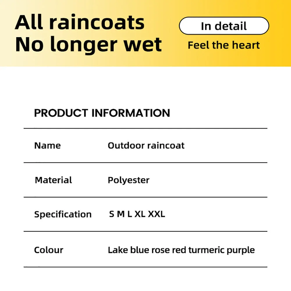 Waterproof dog raincoat with reflective strips, hood, and four-leg design for small medium dogs
