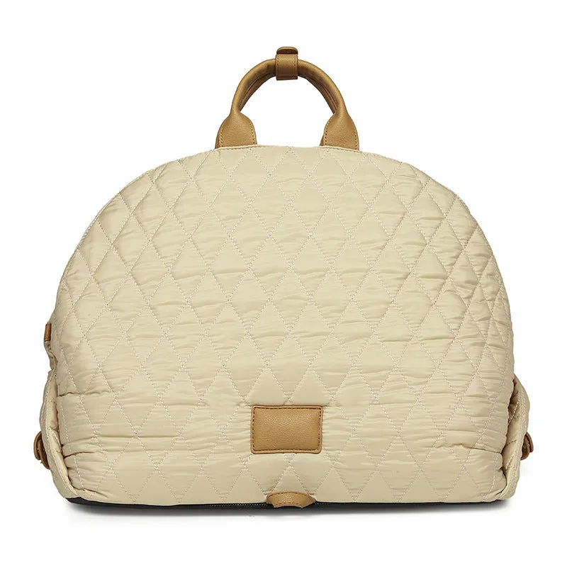Nylon pet handbag carrier for cats, L size 57x48x34cm, available in black colour option