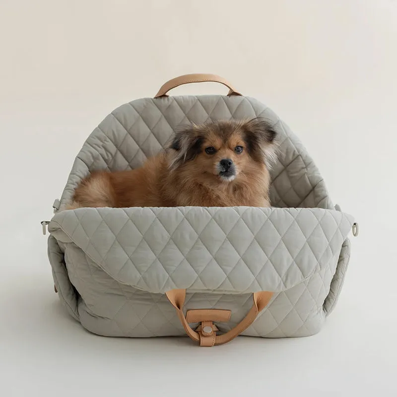 Nylon pet handbag carrier for cats, L size 57x48x34cm, available in black colour option