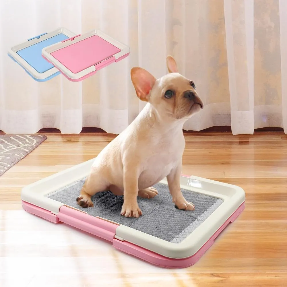 47x35x6cm blue dog toilet urinal inducer mat on floor for indoor training