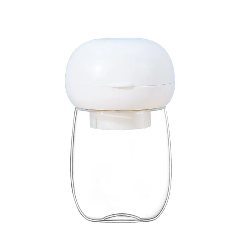 Foldable 300ml high temperature resistant plastic pet drinking cup in pink mushroom colour for outdoor use