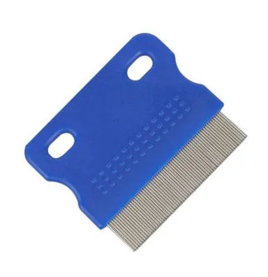 ABS plastic cat massage comb in blue, green, and pink colours, 10x9 cm, for grooming long and short haired cats