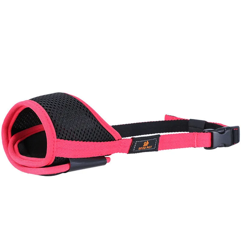 Cloth mouth cover muzzle for large Labrador dog to prevent eating indiscriminately, pendant style, luxury new black colour