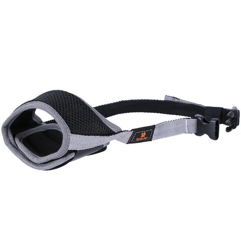Cloth mouth cover muzzle for large Labrador dog to prevent eating indiscriminately, pendant style, luxury new black colour