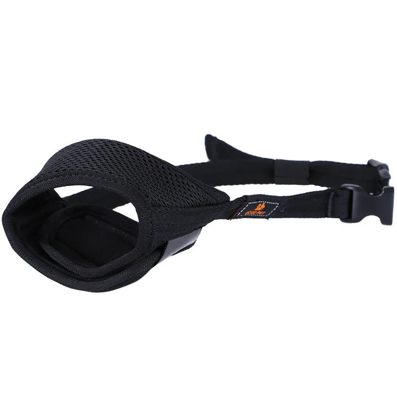 Cloth mouth cover muzzle for large Labrador dog to prevent eating indiscriminately, pendant style, luxury new black colour