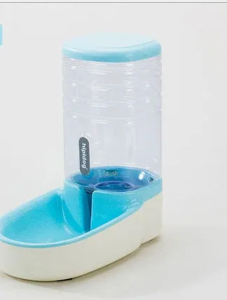 Pet automatic feeder and drinking fountain in blue with 3.8L PP plastic capacity for dogs and cats